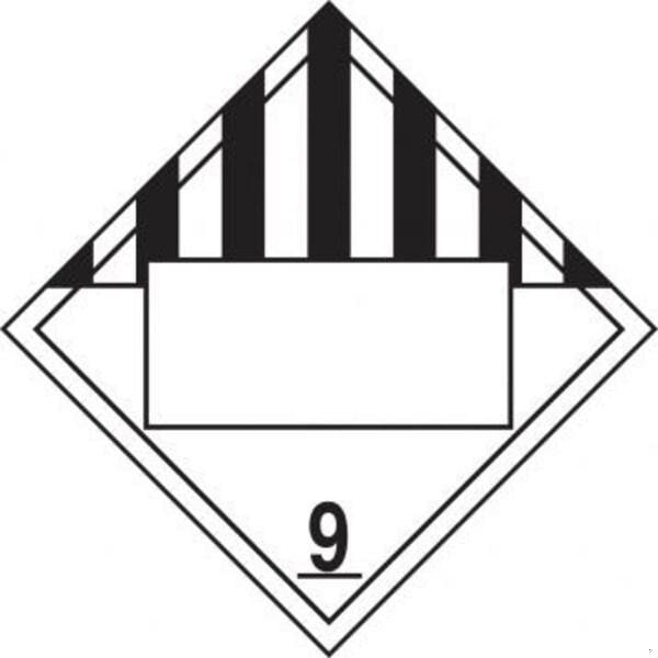 Accuform BLANK DOT PLACARD HAZARD CLASS 9 MPL4DG9VP100 MPL4DG9VP100 - main